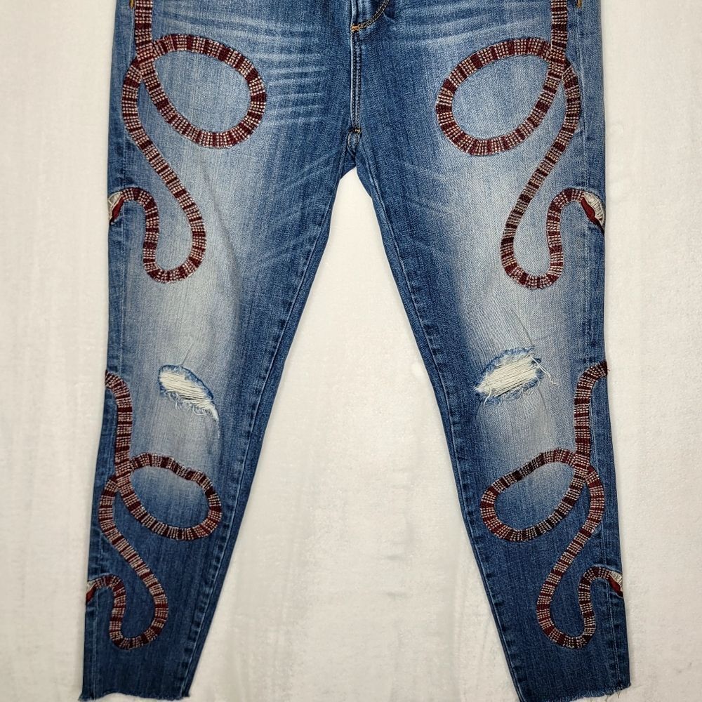 DRIFTWOOD Snake Embroidery Joyce Jeans‎ Size 25 - Picture 3 of 10